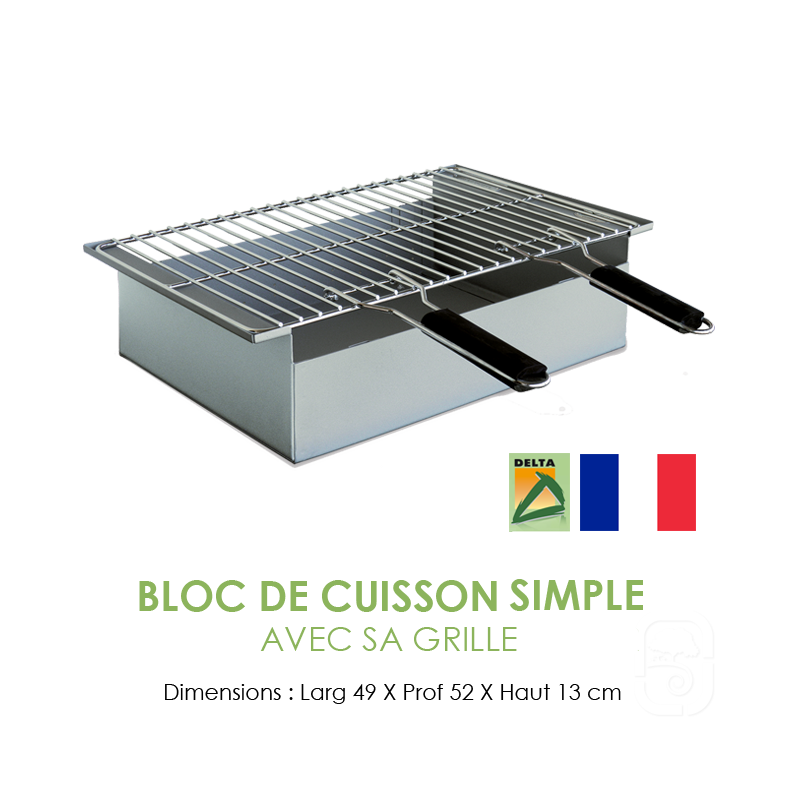 Barbecue en pierre Sonnac Bloc de cuisson en acier pour barbecue en pierre