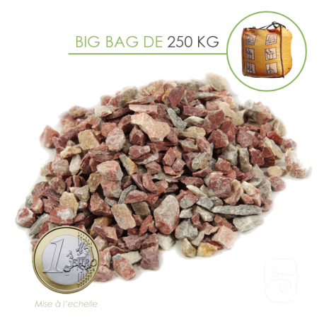 Gravier Marbre Arlequin 6/14 - big bag 250 Kg Gravier Marbre Arlequin 6/14 - big bag 250 Kg