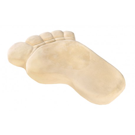 Pas en forme de pied droit ton pierre - 44 cm Pas en forme de pied droit ton pierre - 44 cm
