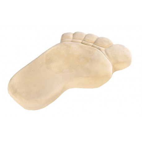 Pas en forme de pied gauche ton pierre - 73 cm Pas en forme de pied gauche ton pierre - 73 cm