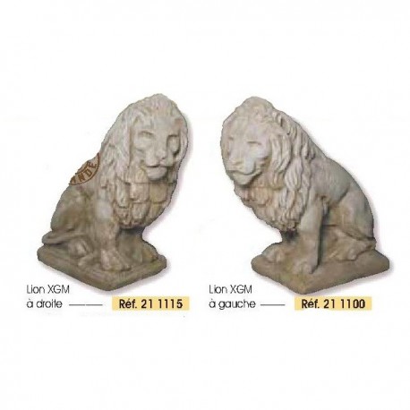 LION XGM REGARDANT A GAUCHE TON VIEILLI - 90cm LION XGM REGARDANT A GAUCHE TON VIEILLI - 90cm