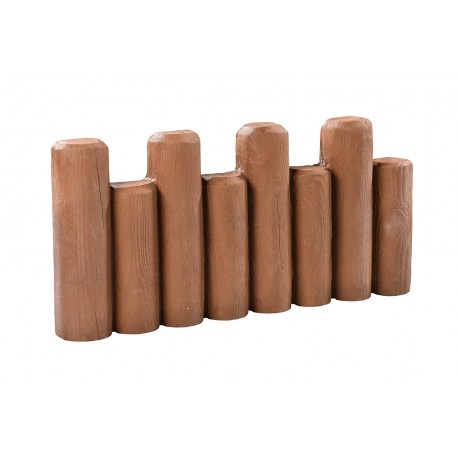 Bordure rondin ton bois - Long 53,5 cm Bordure rondin ton bois - Long 53,5 cm