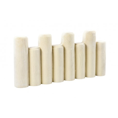 Bordure rondin ton pierre - Long 53,5 cm Bordure rondin ton pierre - Long 53,5 cm