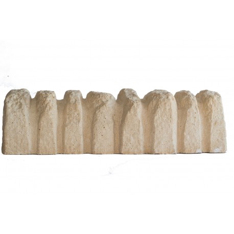Bordure Rocamadour droite ton pierre - Long 45 cm Bordure Rocamadour droite ton pierre - Long 45 cm