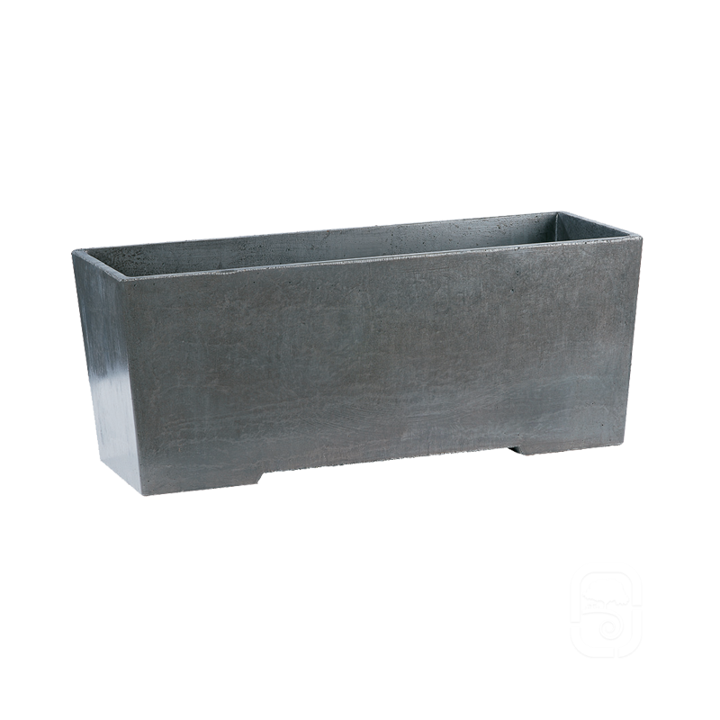 Jardinière 286 béton ciré ardoise 79cm - Jardinoa.fr